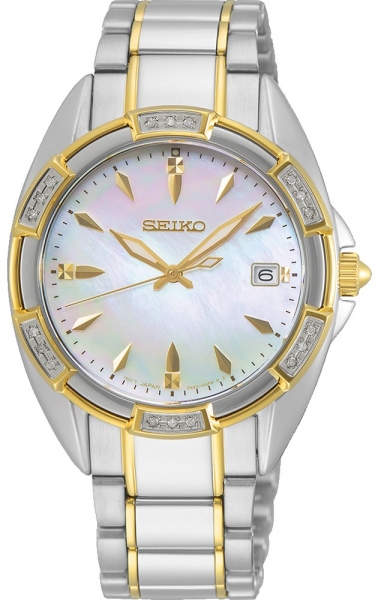 SEIKO LADIES CUARZO 18 DIAMANTES MOP SKK880P1