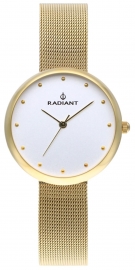 RELOJ RADIANT GIMLI 34MM SILVER DIAL IPG SS MESH RA523601