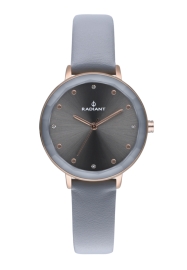 RELOJ RADIANT KATRINE 34MM GREY DIAL GREY LEATHER STRA RA467607