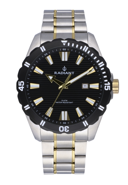 RADIANT TAGRAD ALL SS 44MM BLACK / 2TONE IPG BAN RA480206