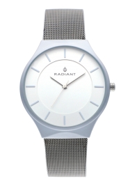 RELOJ RADIANT HANS 41MM WHITE DIAL SILVER SS MESH RA531602