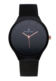 RELOJ RADIANT HANS 41MM BLACK DIAL BLACK SS MESH RA531604