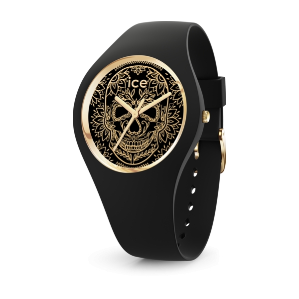 ICE WATCH CHANGE CALAVERA BLACK/GOLD M 3H IC016051