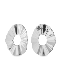 RELOJ ROSEFIELD JEWELRY LIQUID WAVED COIN EARRING SILVER BLWES-J212