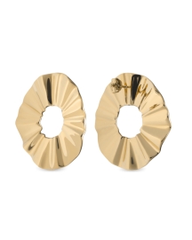 RELOJ ROSEFIELD JEWELRY LIQUID WAVED COIN EARRING GOLD BLWEG-J213