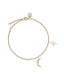 ROSEFIELD JEWELRY MOON AND STAR BRACELET GOLD MSBG-J234