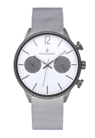 RELOJ RADIANT LUKE 42MM SILVER DIAL SILVER SS MESH RA532702
