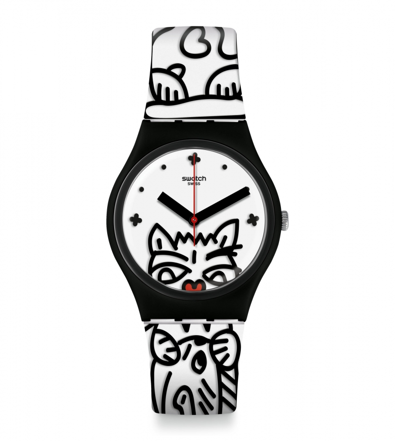 Swatch COMICAT GB322 - Vista frontal