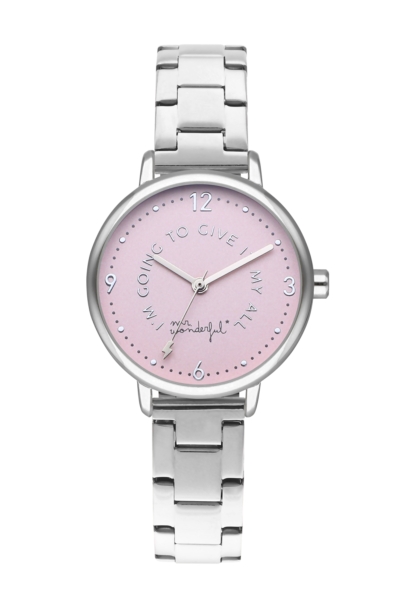 MR WONDERFUL WATCH SHINE AND SMILE / SILVER&PINK / BR WR15101