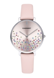 RELOJ RADIANT ELLA 36MM PINK DIAL PINK LEATHER BRACELE RA525606