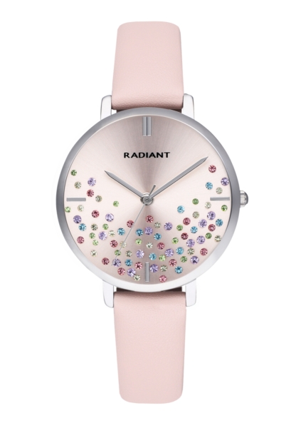 RADIANT ELLA 36MM PINK DIAL PINK LEATHER BRACELE RA525606