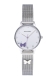 RADIANT ICON 28MM WHITE BUTTERFLY DIAL SS MESH RA555601