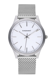 RELOJ RADIANT LIGHTS&SHADOWS 40MM SILVER DIAL SS MESH RA553604