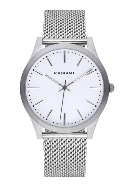 RADIANT LIGHTS&SHADOWS 40MM SILVER DIAL SS MESH RA553604