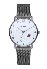 RELOJ RADIANT MILKY WAY 36MM WHITE DIAL IPGUN MESH RA545201