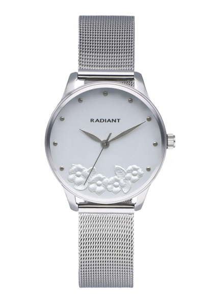 RADIANT METAL&ROSES 36MM SILVER DIAL SS MESH RA548601