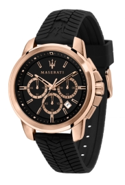 RELOJ MASERATI SUCCESSO 44MM CHR RG CAS BLK DIAL BLK ST R8871621012