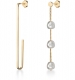 ROSEFIELD JEWELRY ASYMMETRIC BAR AND LIQUID PEARL EARRINGS JALPEG-J182