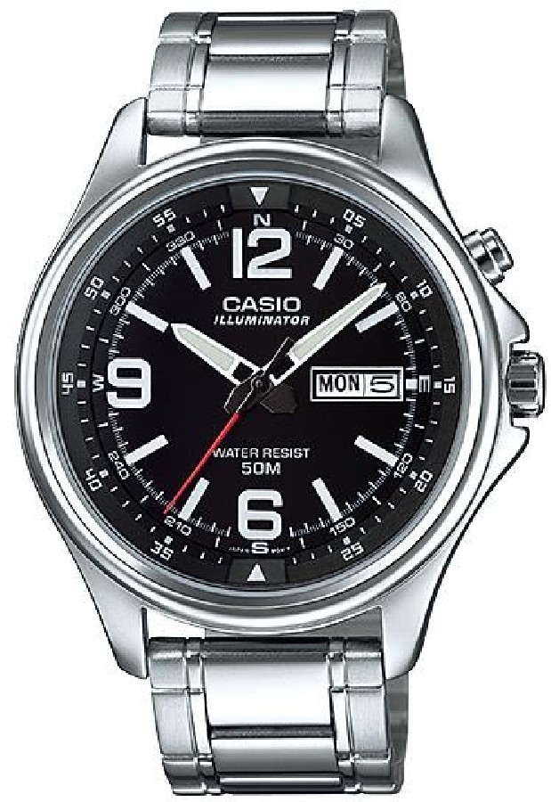 Casio MTP-E201D-1 - Vista frontal