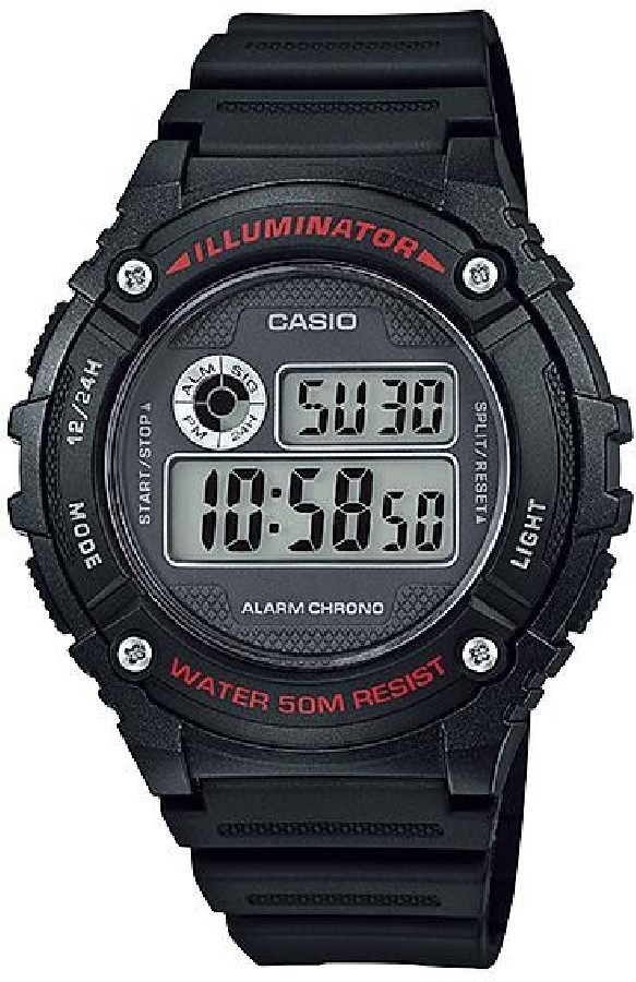 Casio ILLUMINTAOR W-216H-1A - Vista frontal