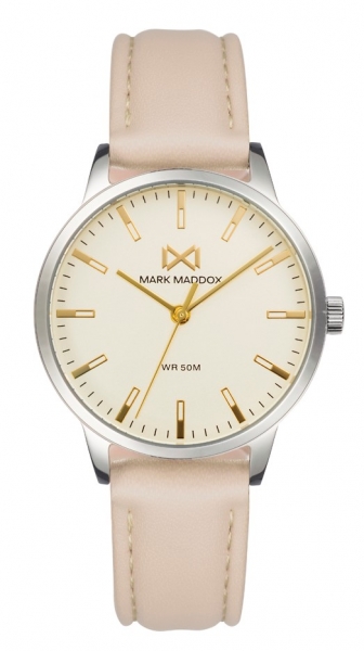 Orologio Da Donna Mark Maddox MC6010-90 - Quadrante Verde, Cinturino Arancione, 38 Mm, 3 ATM