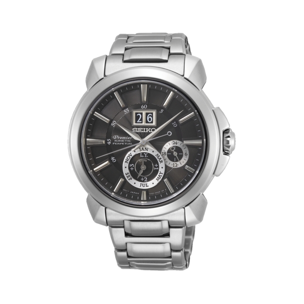 SEIKO PREMIER KINETIC PERPETUO ESFERA NEGRA SNP165P1