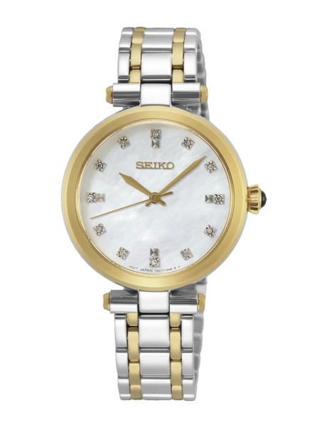 SEIKO LADIES CUARZO 12 DIAMANTES MOP SRZ532P1