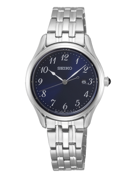 SEIKO NEO CLASSIC CUARZO CRISTAL ZAFIRO NEGRO SUR641P1