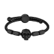 POLICE JEWELS KONSO BRACELET BLACK SS + BLACK NYLON PJ.26554BLB-01