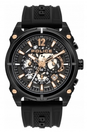 RELOJ POLICE ANTRIM DUAL 46MM GUN DIAL BLACK SILICONE PL.16020JSB-61P