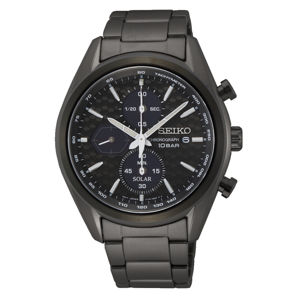 SEIKO MACCHINA SPORTIVA CRONO SOLAR IP NEGRO SSC773P1