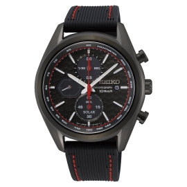 RELOJ SEIKO MACCHINA SPORTIVA CRONO SOLAR NEGRO SSC777P1