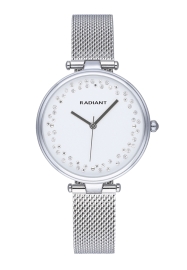 RELOJ RADIANT THE CIRCLE 36MM SILVER DIAL SS MESH RA543201