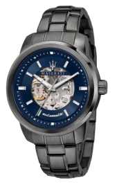 RELOJ MASERATI SUCCESSO 44MM AUTO BLUE DIAL BR IP GUN R8823121001