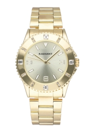 RELOJ RADIANT GAIA 39MM GOLD DIAL IPGOLD BRAZ RA567204