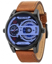 RELOJ POLICE D-JAY 3H BLACK DIAL CAMEL PL.14835JSB-02