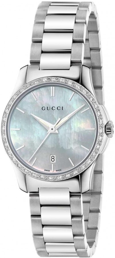  GUCCI WATCH  G-TIMELESS SM WHITE  36 DIAMONDS YA126525 - Vista frontal
