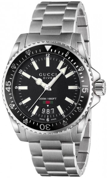 GUCCI WATCH  DIVE XL BLACK YA136301