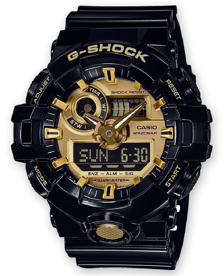 Casio G-SHOCK GA-710GB-1AER - Vista frontal