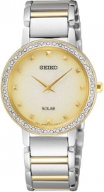 RELOJ SEIKO LADIES SOLAR 45 SWAROVSKI BICOLOR SUP448P1