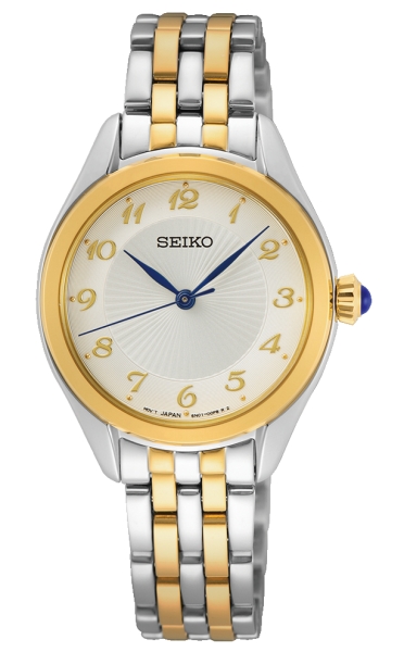 SEIKO LADIES CUARZO 3 AGUJAS BICOLOR SUR380P1