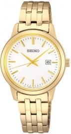 RELOJ SEIKO NEO CLASSIC CUARZO 3 AGUJAS IP DORADO SUR412P1