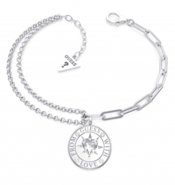 RELOJ GUESS DOUBLE CHAIN 17MM COIN RH UBB70000-S