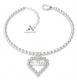 GUESS CRYSTALS HEART BALLS CHAIN RH UBB70086-S