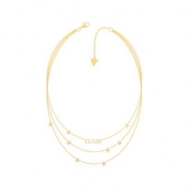 RELOJ GUESS 17-19" CHAINS LOGO & STARS YG UBN70066