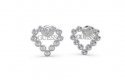 GUESS CRYSTALS HEART STUDS RH UBE70170