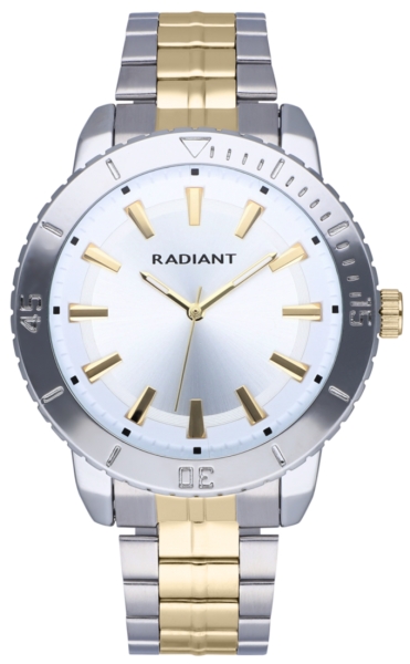 RADIANT MARINE 44MM SILVER DIAL IPG + SS BRAZ RA570203