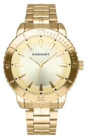 RELOJ RADIANT MARINE 44MM GOLD DIAL IPGOLD BRAZ RA570205