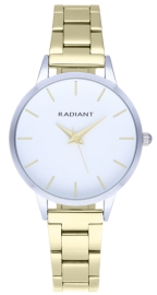 RELOJ RADIANT LIGHT 33,5MM WHITE DIAL IPGOLD BRACEL RA569204