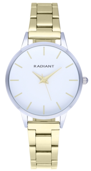 RADIANT LIGHT 33,5MM WHITE DIAL IPGOLD BRACEL RA569204